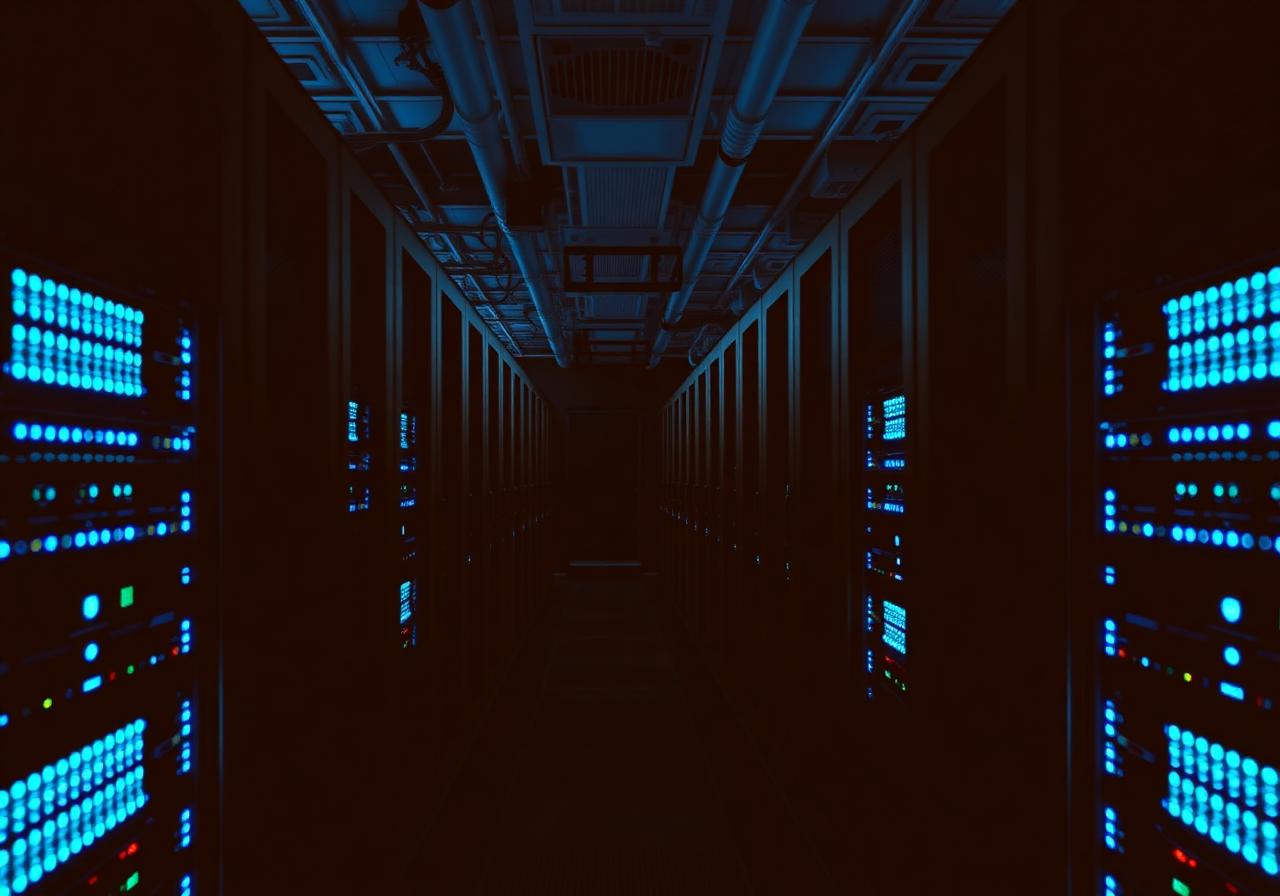 Modern server room